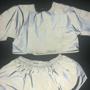 Reflective Matching Shorts Set Women’s